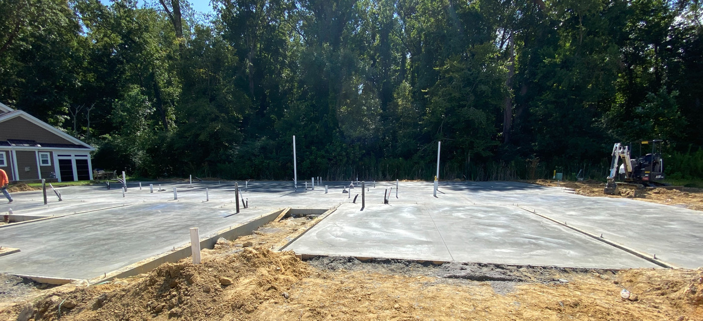 Smooth concrete surface detail